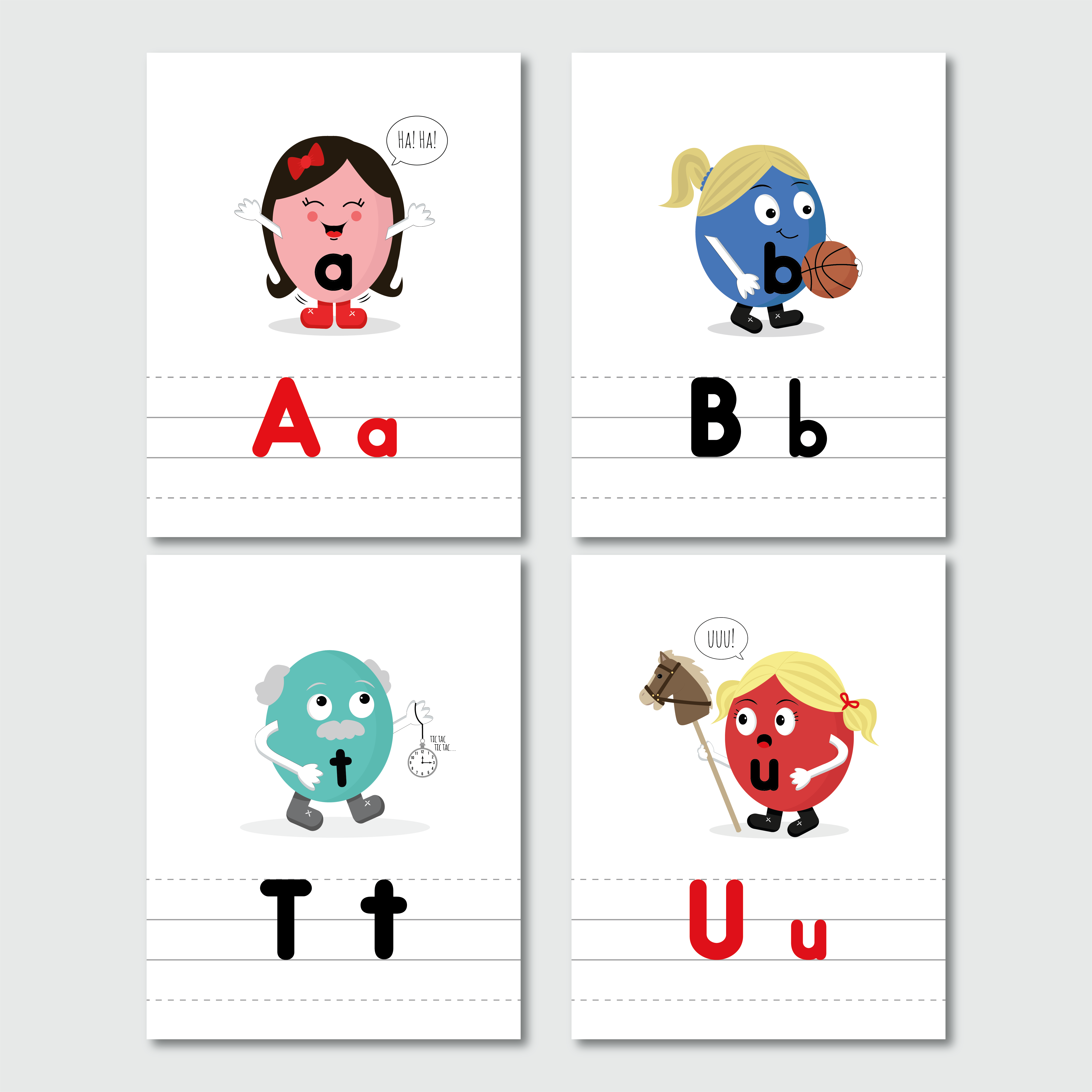 Alphabet mural (en script)