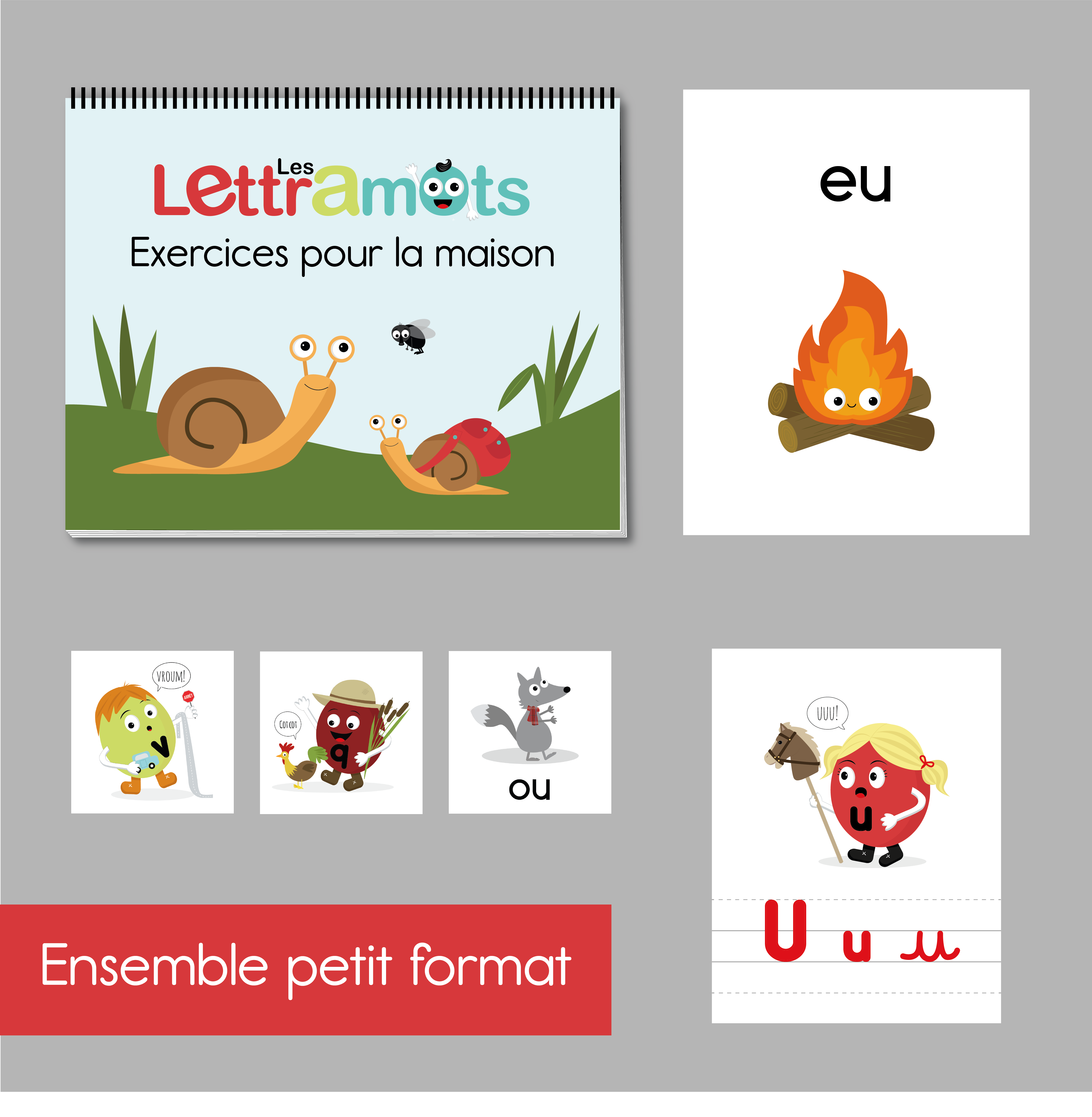 Ensemble de classe petit format (alphabet script et cursif) | Les ...