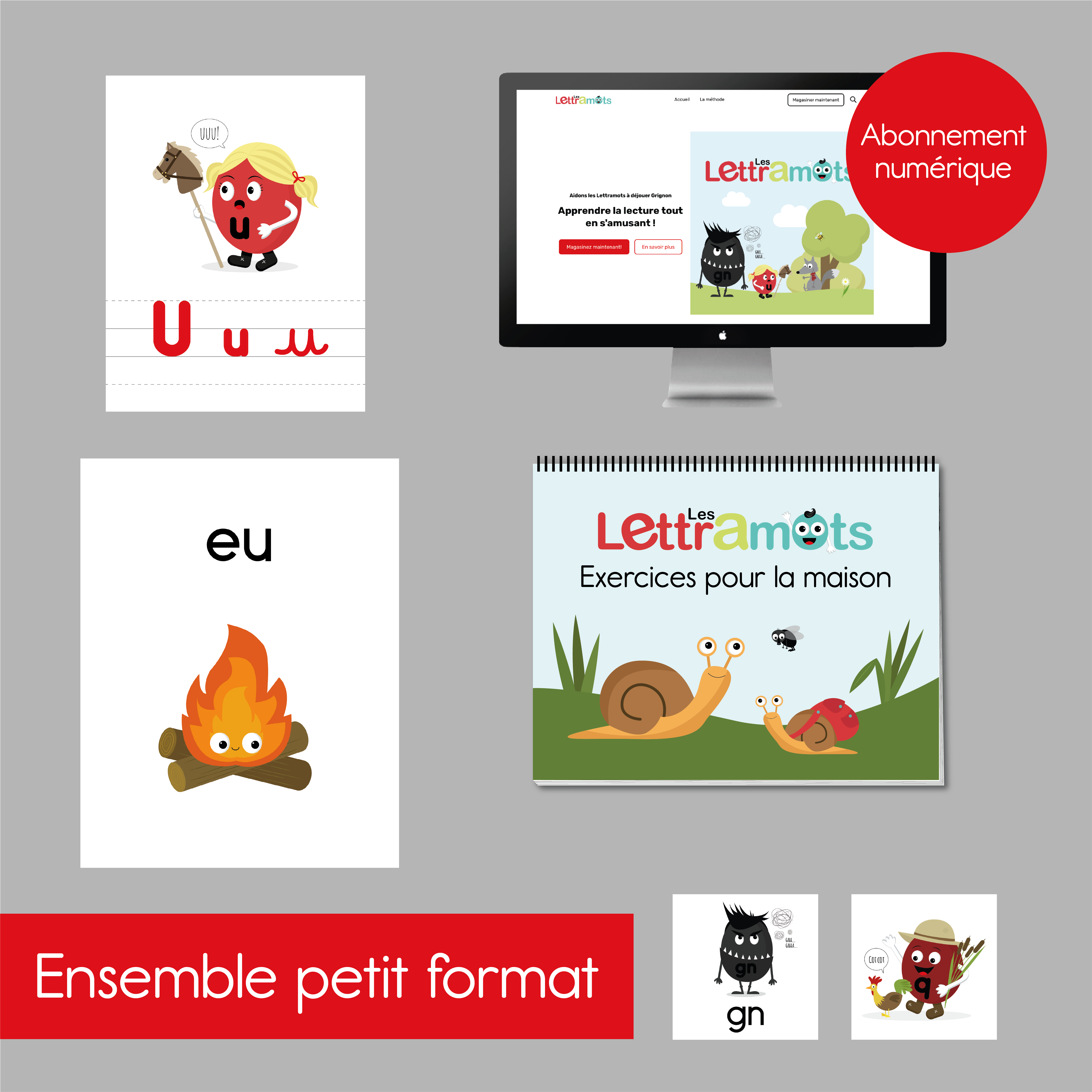 Ensemble de classe petit format AVEC abonnement numérique  (alphabet script et cursif)